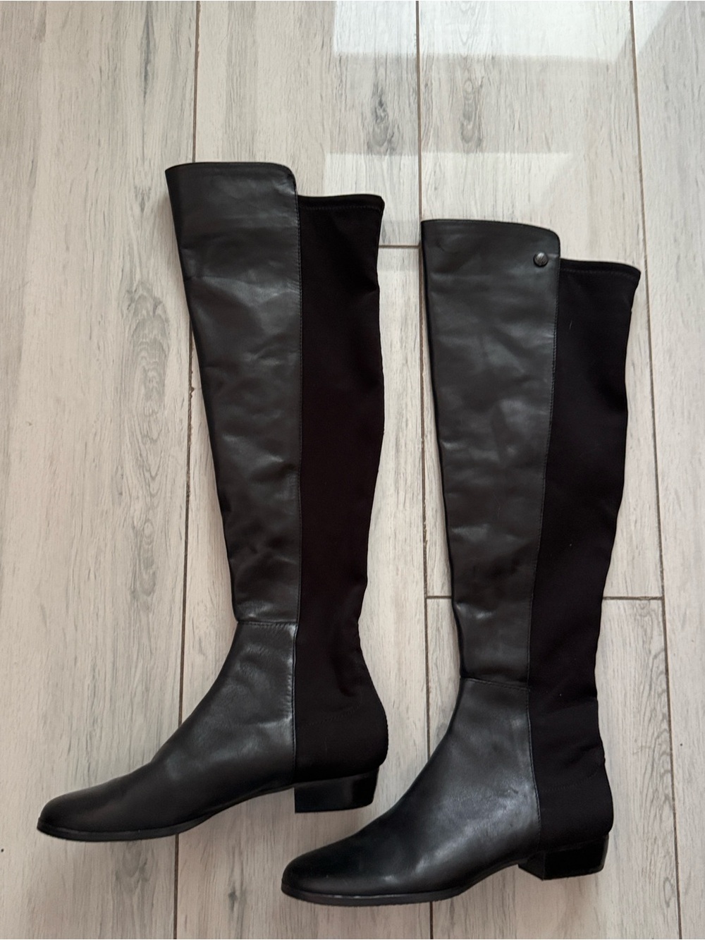 Vince Camuto “Karita” Over The Knee Riding Boots Women's Sz  7 Black Leather